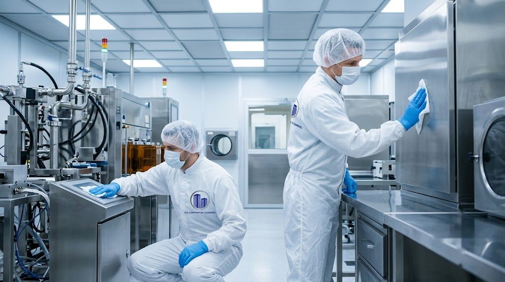 KO Commercial Cleaning servicing a cleanroom lab