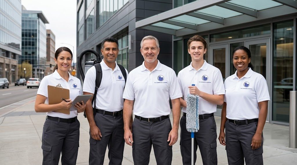 The KO Commercial Cleaning office crew